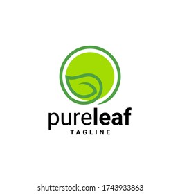 Abstract green leaf logo icon vector design. Landscape design, garden, Plant, nature and ecology vector logo. Ecology Happy life Logotype concept icon.