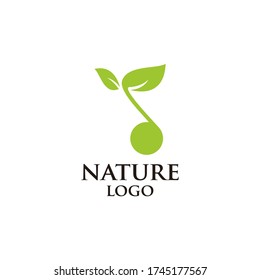 Abstract green leaf logo icon vector design. Vector illustration.  life Logo type concept icon.