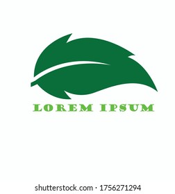 Abstract green leaf logo icon vector design. Landscape design, garden, Plant, nature and ecology vector logo. Ecology Happy life Logotype concept icon. Vector illustration, Graphic Design Editable Des