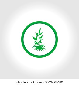 Abstract green leaf logo icon vector design. Landscape, garden, plant, nature and ecology logo vector design. Ecology Happy life Logotype concept icon. Vector illustration, Graphic Design editable Des