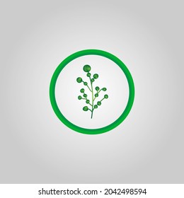 Abstract green leaf logo icon vector design. Landscape, garden, plant, nature and ecology logo vector design. Ecology Happy life Logotype concept icon. Vector illustration, Graphic Design editable Des