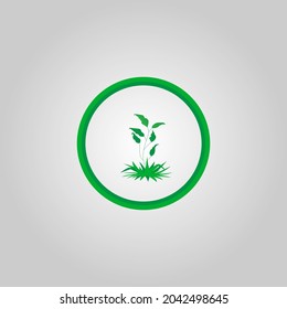Abstract green leaf logo icon vector design. Landscape, garden, plant, nature and ecology logo vector design. Ecology Happy life Logotype concept icon. Vector illustration, Graphic Design editable Des