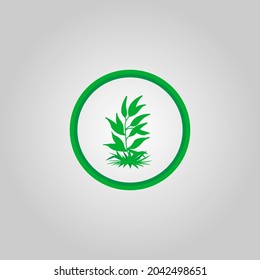 Abstract green leaf logo icon vector design. Landscape, garden, plant, nature and ecology logo vector design. Ecology Happy life Logotype concept icon. Vector illustration, Graphic Design editable Des