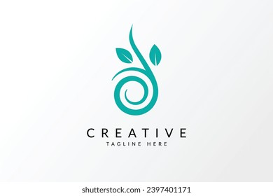 Abstract green leaf logo icon vector design. Landscape design, garden, Plant, nature and ecology vector logo. Ecology Happy life Logotype concept icon.