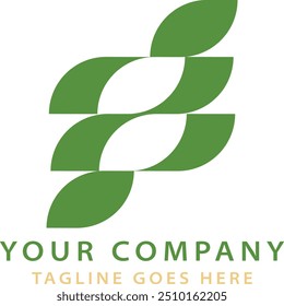 Diseño Abstractas de Vector de icono de logotipo de hoja verde