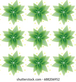 Abstract green leaf modern vector pattern background wallpaper. 