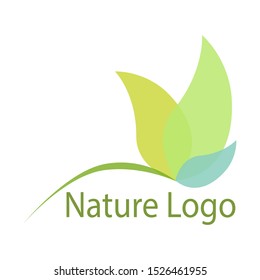 Abstract green leaf nature logo icon vector design. Garden, Plant, nature and ecology vector logo. Ecology Happy life Logotype concept icon - vector. Eps10
