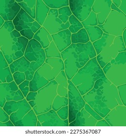 Abstraktes grünes Blatt, Natur, Makrohintergrund, Naturstruktur, Vektorpflanze