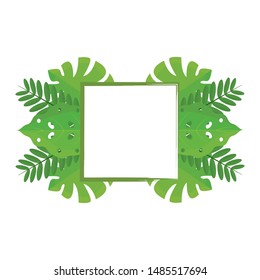 abstract green leaf on a white background