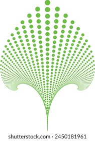 abstract green leaf vector design illustration in adobe illustrator