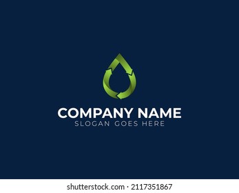 abstract green leaf vector drop