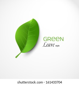 Abstract green leafs background