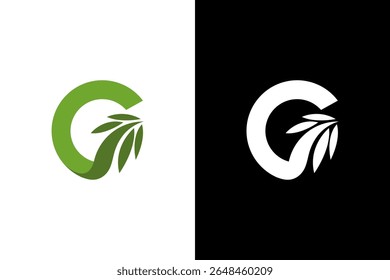 Abstract Green Letter G Logo Design