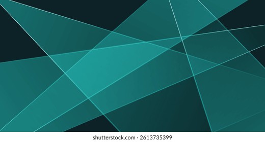 Abstract Green Light Background. Polygonal Elegance and Frame Background Designs