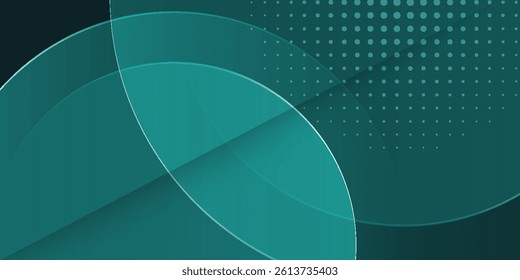 Abstract Green Light Background. Polygonal Elegance and Frame Background Designs