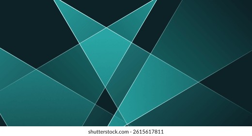 Abstract Green Light Background. Polygonal Elegance and Frame Background Designs
