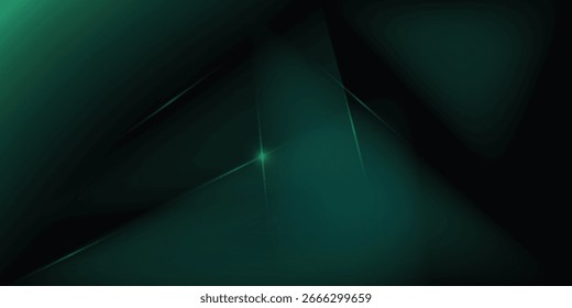 Fondo Abstractas de luz verde. Elegancia poligonal y Diseños de fondo de marco
