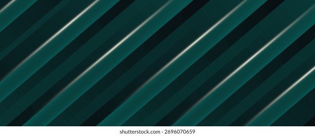 Abstract Green Light Background. Polygonal Elegance and Frame Background Designs