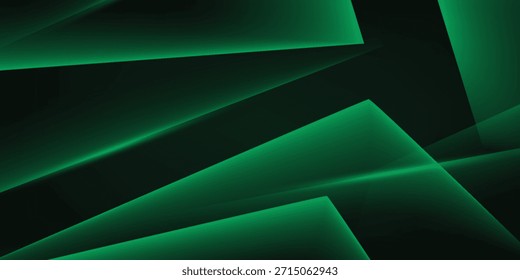 Fondo Abstractas de luz verde. Elegancia poligonal y Diseños de fondo de marco