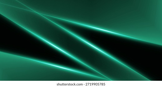 Fondo Abstractas de luz verde. Elegancia poligonal y Diseños de fondo de marco