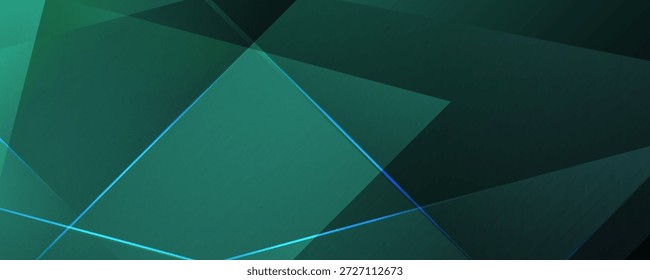 Fondo Abstractas de luz verde. Elegancia poligonal y Diseños de fondo de marco. Vector Eps 10