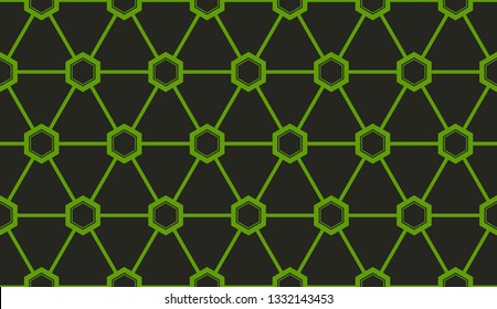 Abstract green light background.Vector seamless pattern