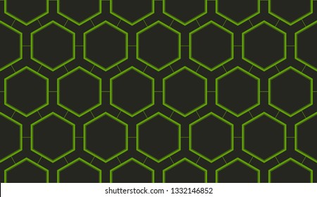 Abstract green light background.Vector seamless pattern