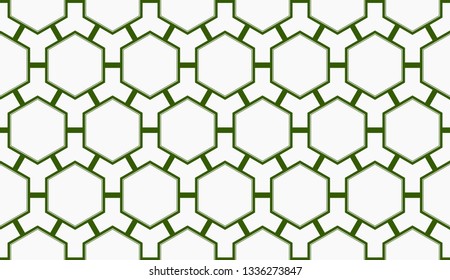 Abstract green light background.Vector seamless pattern