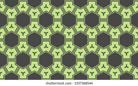 Abstract green light background.Vector seamless pattern