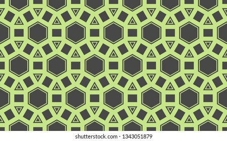 Abstract green light background.Vector seamless pattern