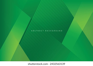 Abstract green light and dark color gradient background. Modern minimalist background design template