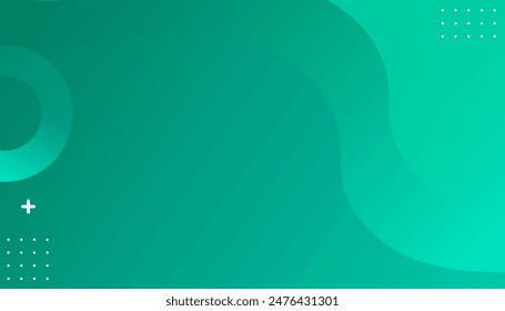 Abstract green light and dark color gradient background.  ideal for social media, banner, card, advertisement. Vector illustration