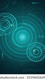Abstractas efecto de luz verde Fondo de pantalla de tecnología futurista