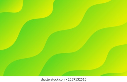 abstract green light lines wave curves smooth gradient background