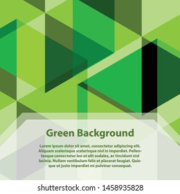 Abstract green light template background. Green hexagon overlap background. vector illustrator