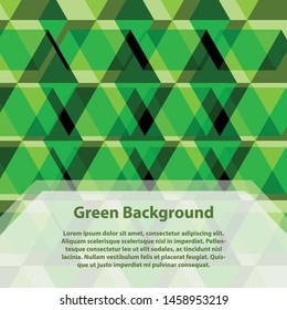 Abstract green light template background. Green hexagon overlap background. vector illustrator