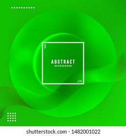 Abstract Green light vector background. Green Minimal covers design.