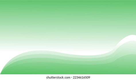 Abstract green  lights with soft light background illustration