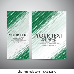 Abstract green line. Graphic resources design template. Vector illustration