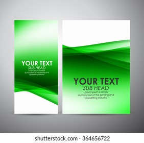 Abstract green line pattern. Graphic resources design template. Vector illustration