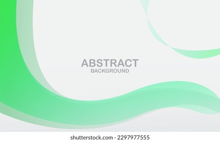 Abstract green line wave background. Eps10 vector