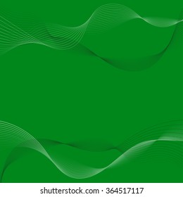 Abstract green lines