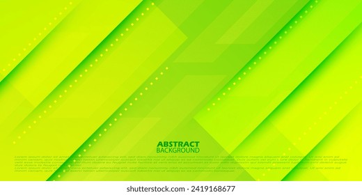 Abstract green lines background. Overlap template vector with overlay lines and shapes. Colorful green background with shadow pattern design. Eps10 vector