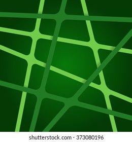 Abstract green lines. Green lines background. Overlapping green lines. Intersecting green lines.