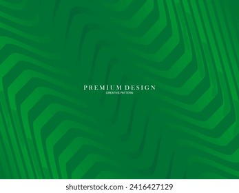 Abstract Green lines Background Template Vector, Green Background with Beautiful Wave Design.