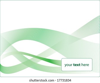 Abstract Green Lines Design