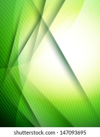 Abstract green lines design template