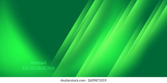 The abstract green lines and shades background looks simple and stylish. The curved lines and gradients give the image depth and are friendly to the eyes.
