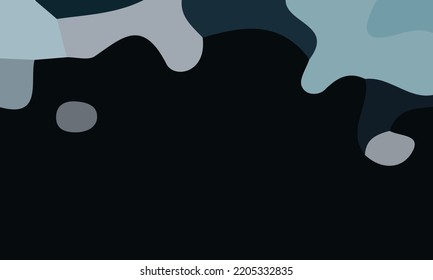 Abstract green liquid background. Design with various  shapes and contrasting colors. Suitable for poster and banner