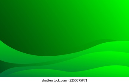 Abstract green liquid background. Dynamic shapes composition. Eps10 vector